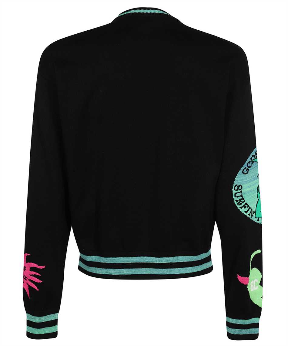 Gcds Alien-graphic Crew-neck Sweatshirt In Black