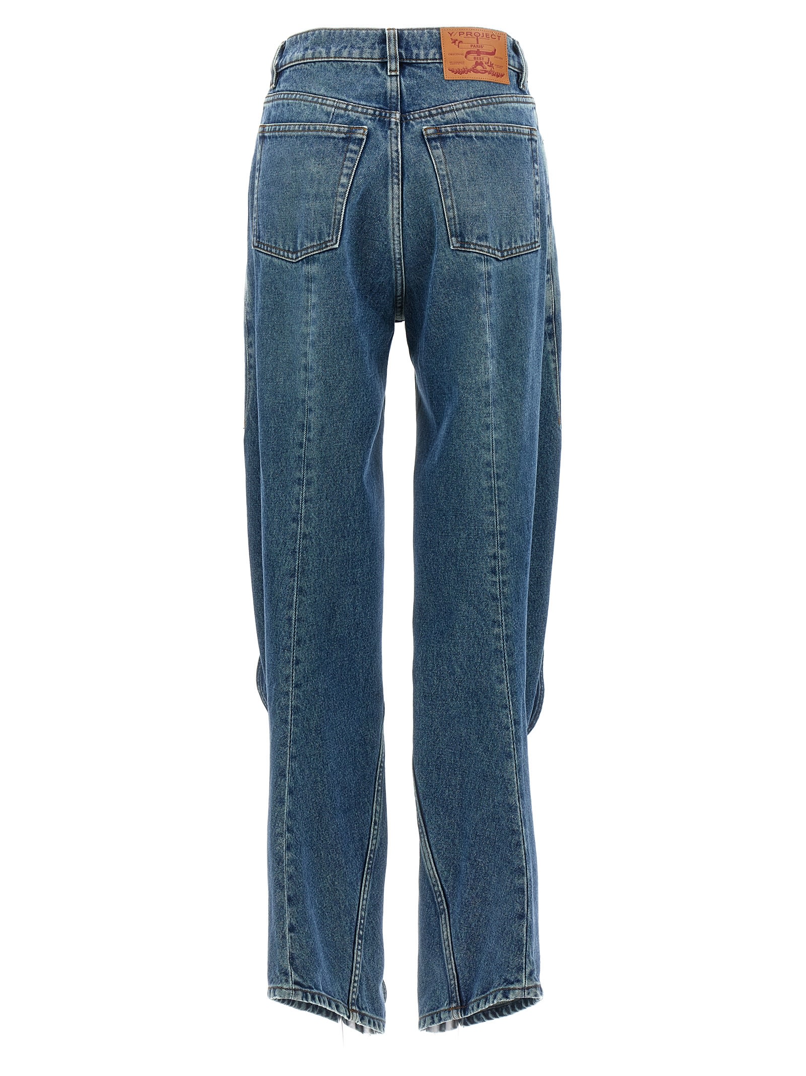 Shop Y/project Evergreen Banana Jeans Jeans In Blue
