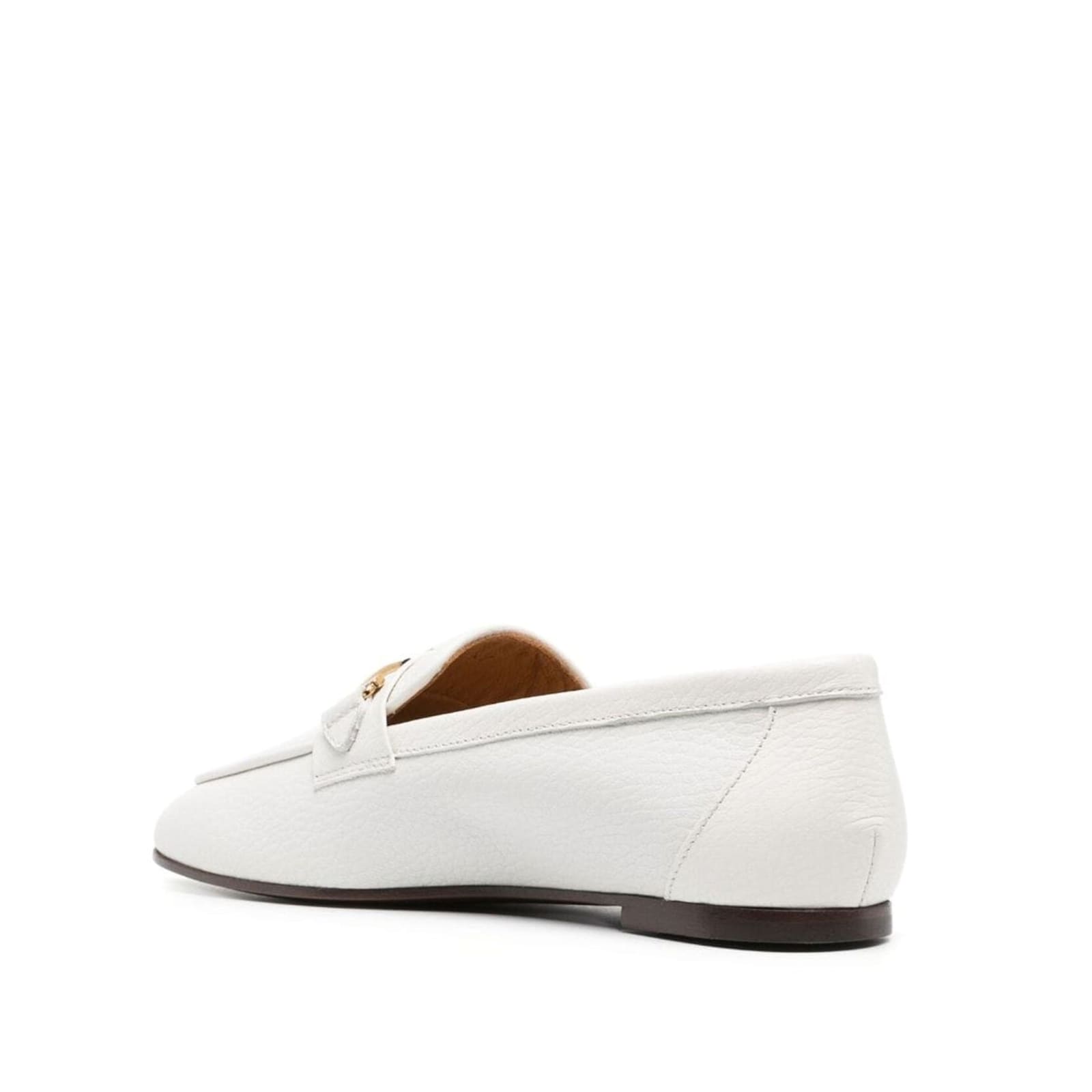 Tod's Leather Loafers In White