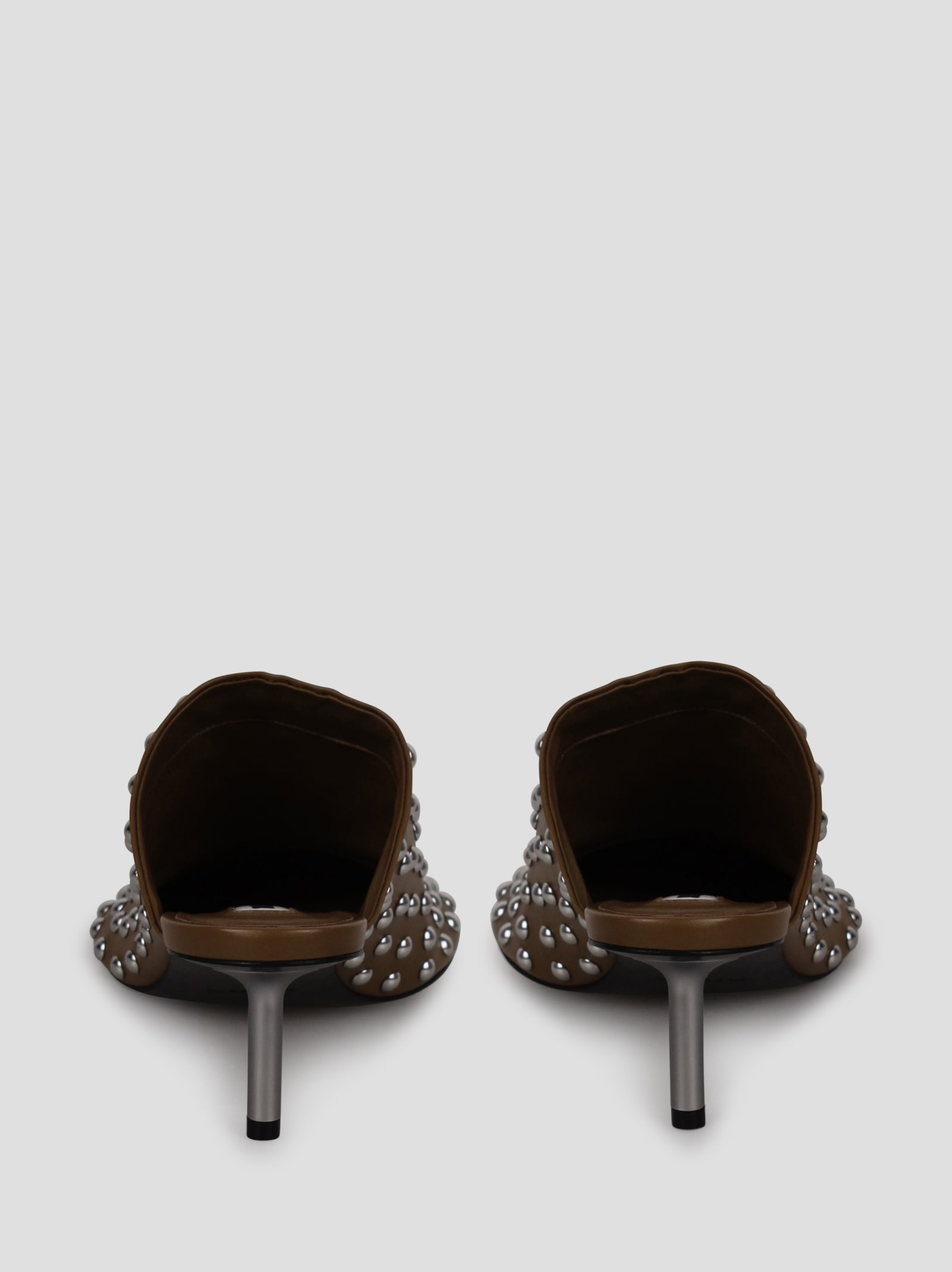 Jil Sander Stud-embellished Mules