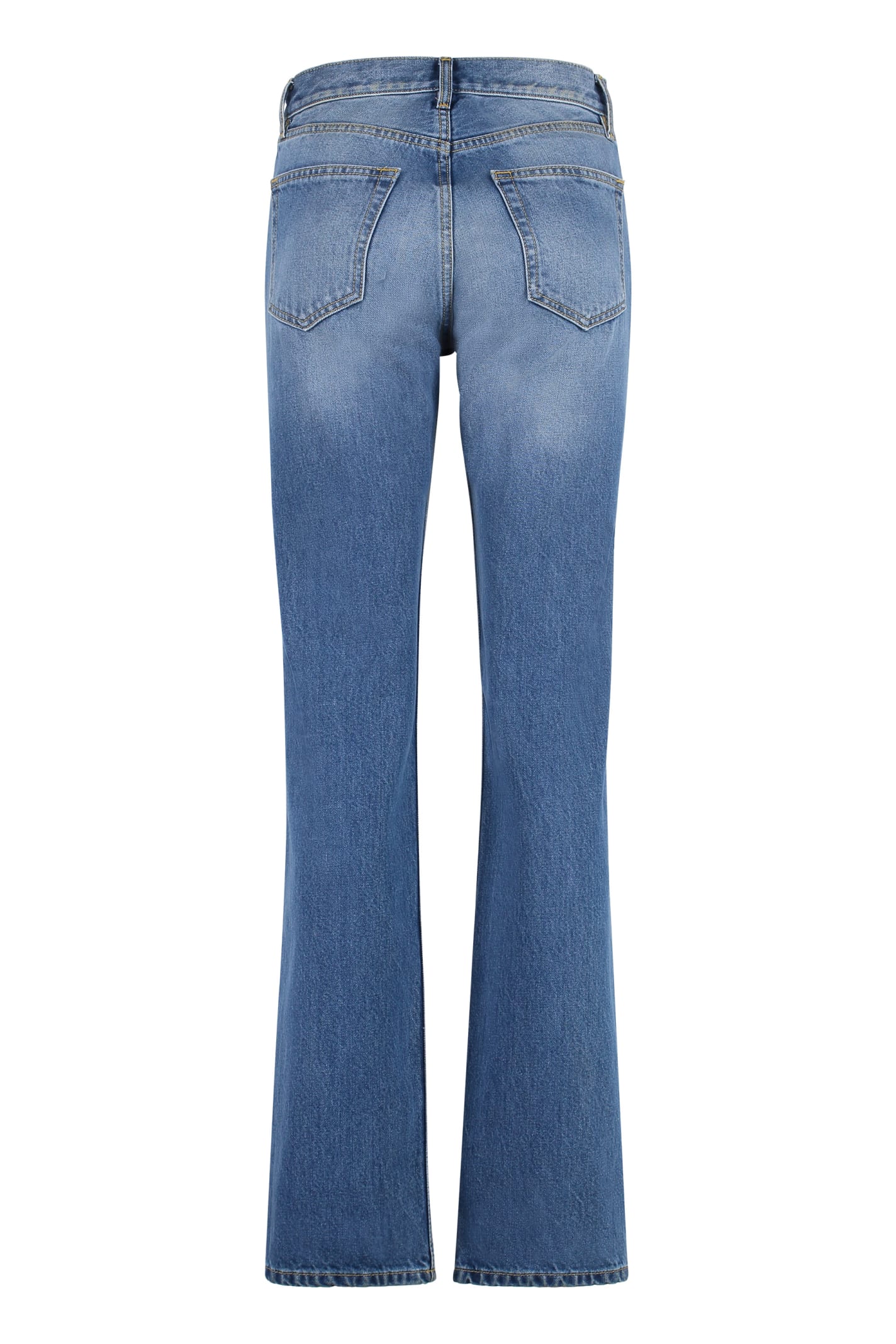 Shop Maison Margiela 5-pocket Straight-leg Jeans In Denim