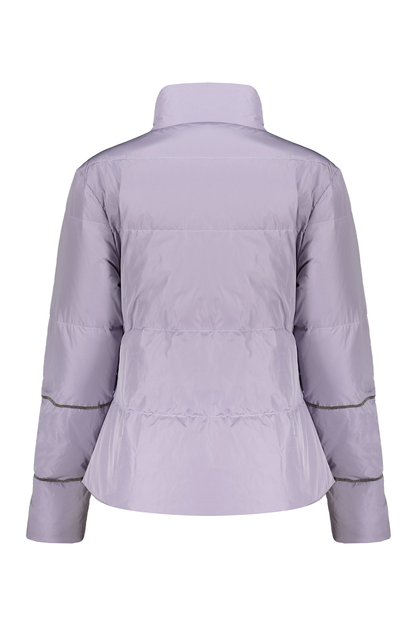 Fabiana Filippi High-neck Puffer Jacket In Lilac