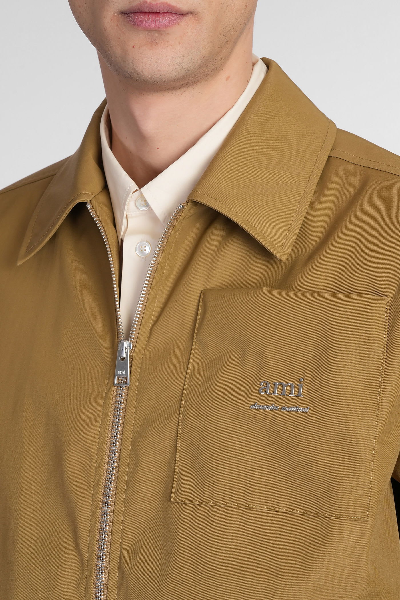 Ami Alexandre Mattiussi Tailored Jacket With Collar And Pockets