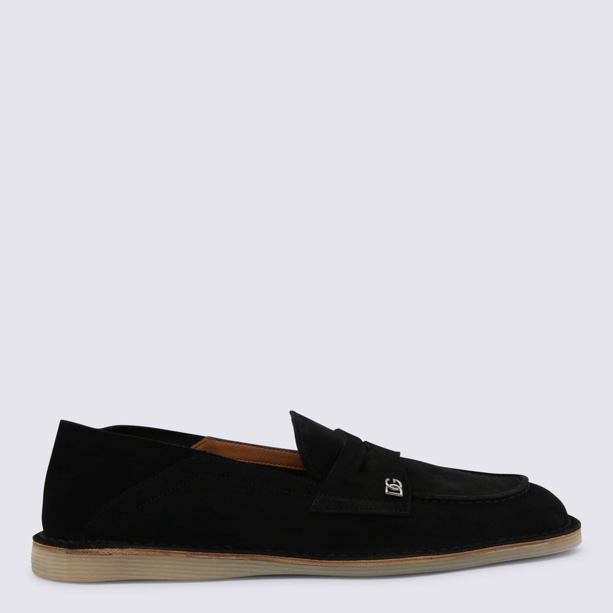 Dolce & Gabbana Black Leather Loafers