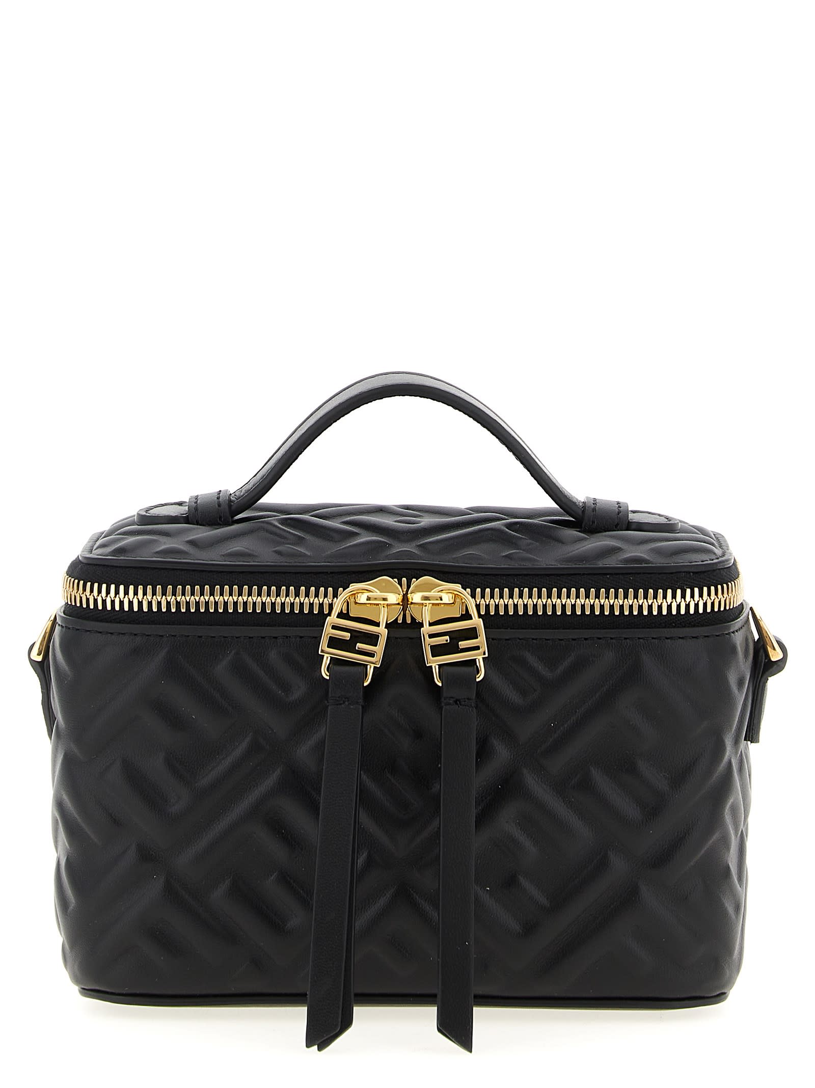 Fendi Mini "vanity" Bag In Black