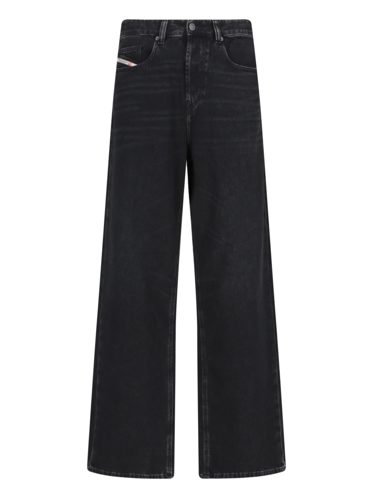 Shop Diesel Straight Jeans 2001 D-macro 09i35 In Nero