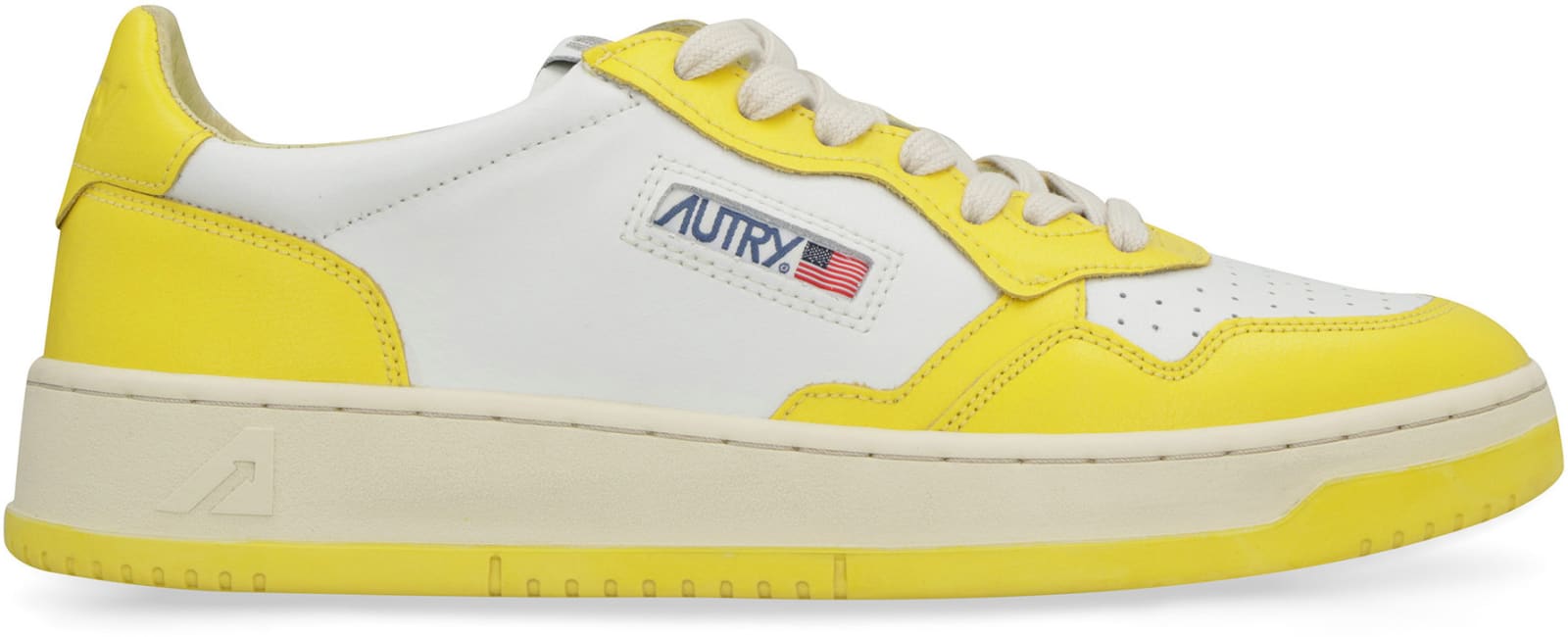 Autry 01 Low Man Goat Sneakers In Yellow