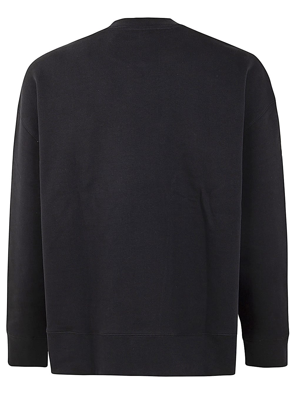 STUDIO NICHOLSON FLEECE BACK JERSEY CREW NECK WITH LOGO 