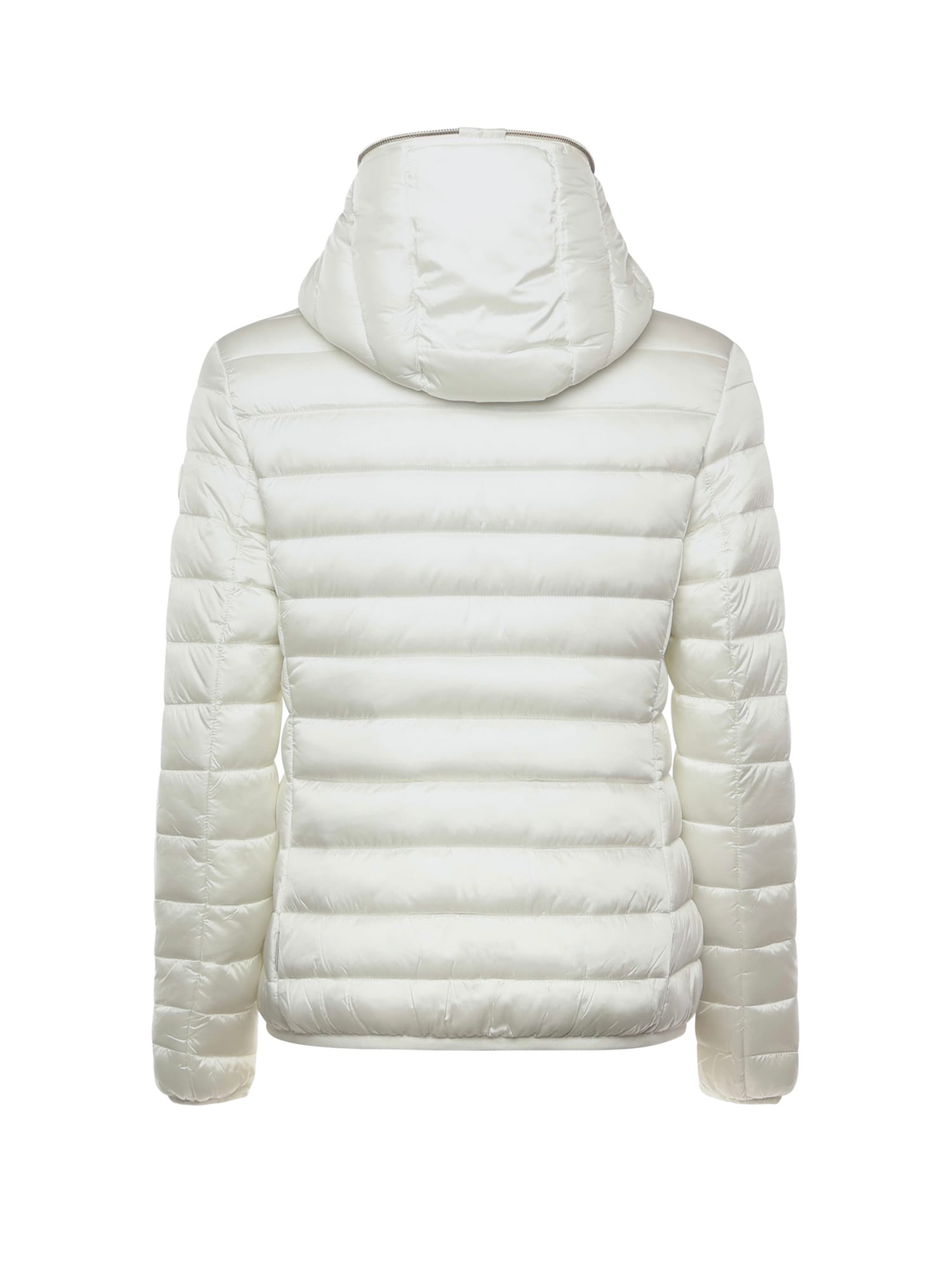 Save The Duck Vicky Short Hooded Basic Jacket In White