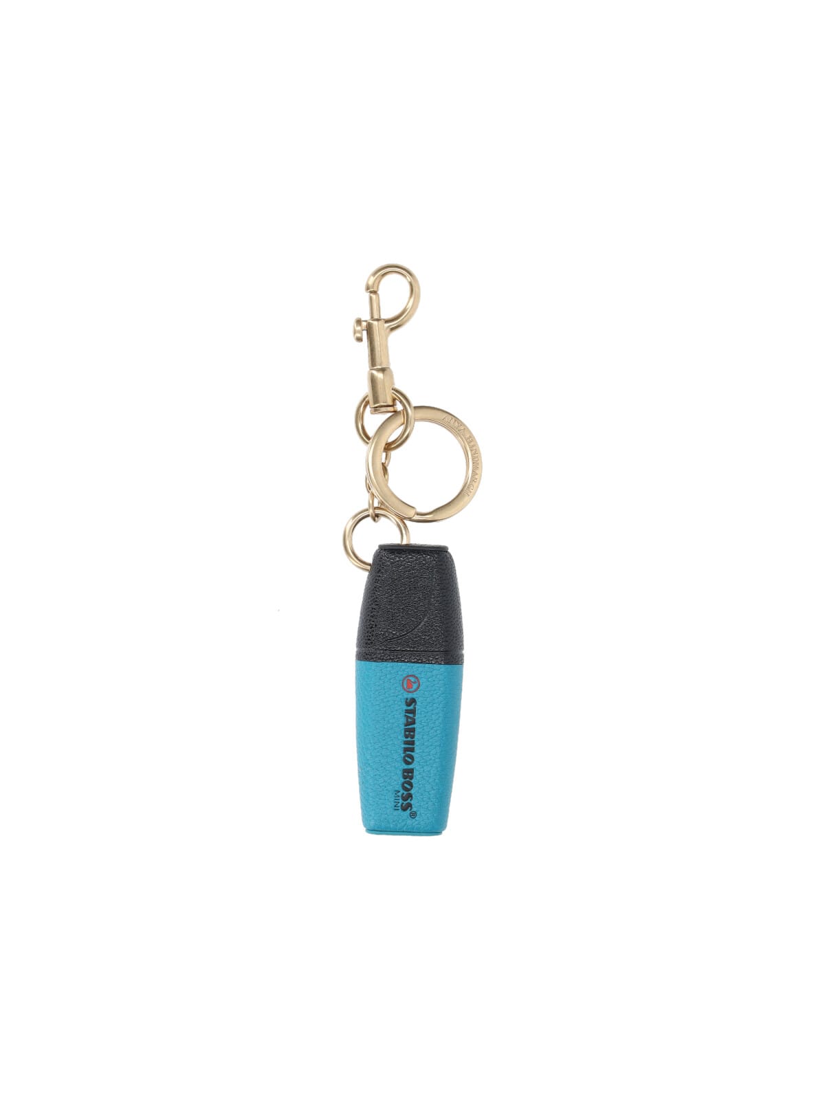 Anya Hindmarch Stabilo Boss Keyring Charm In Gold