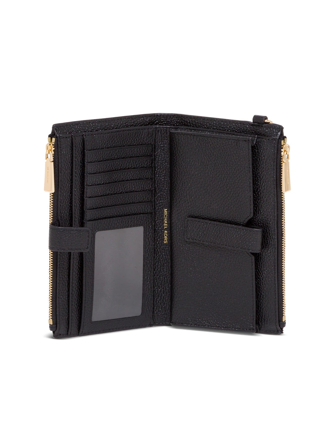 Shop Michael Kors Wristlet Wallet In Black