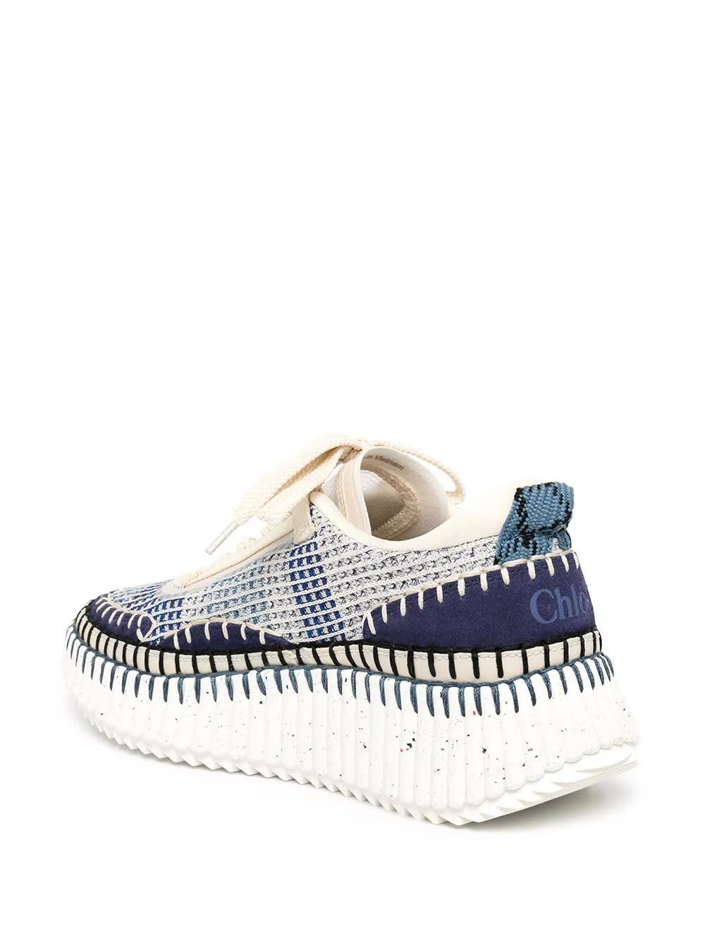 Shop Chloé Cosmic Blue Nama Sneakers