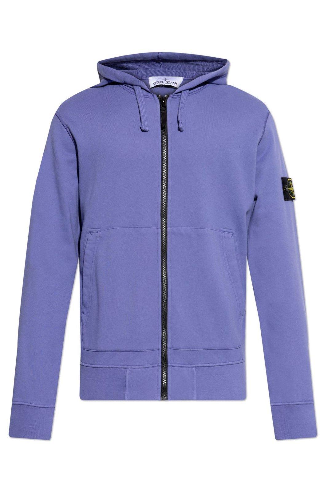 Compass Patch Zip-up Hoodie - Stone Island - Modalova