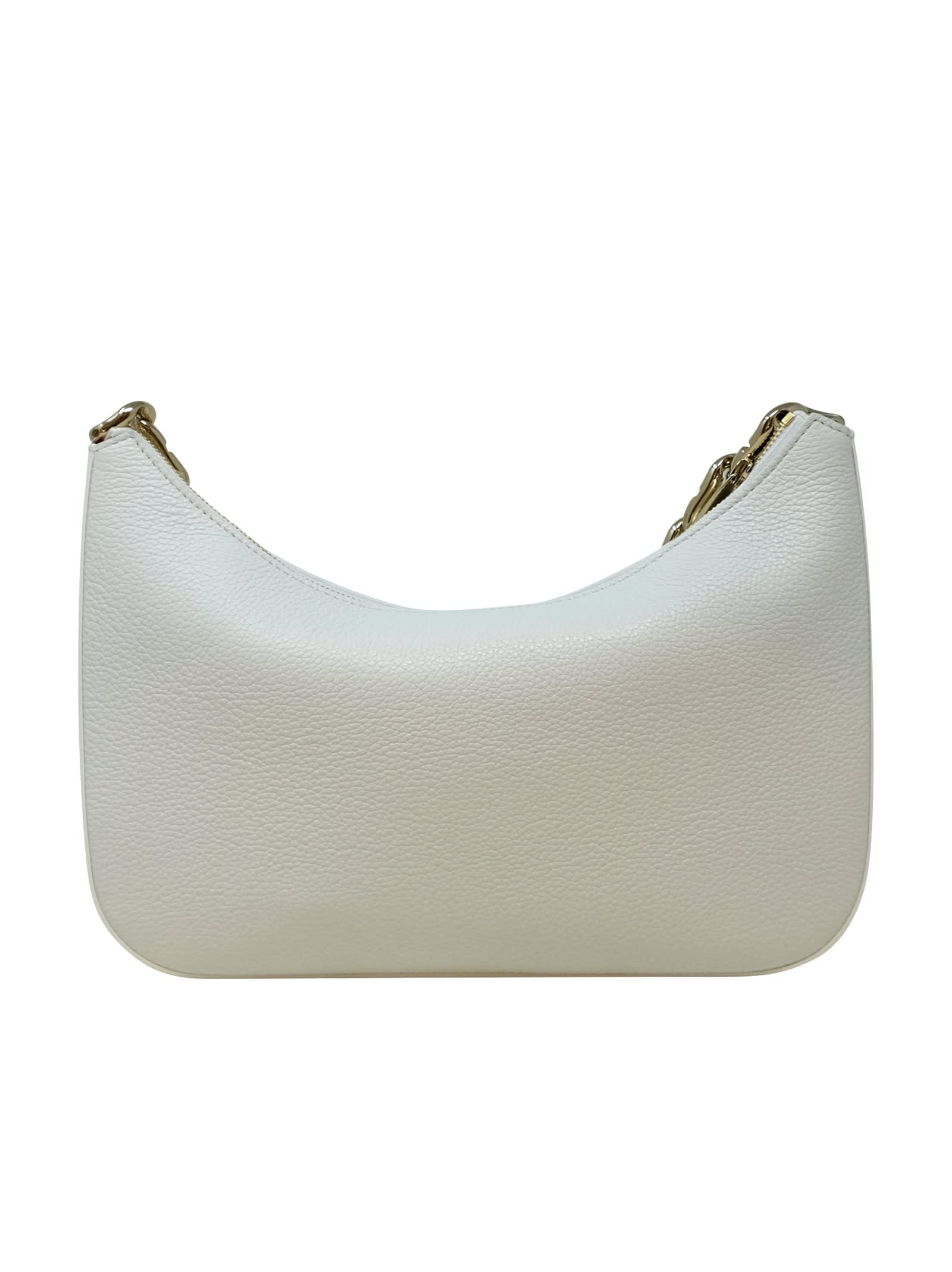 Shop Christian Louboutin White Leather Large Chain Loubila Handbag
