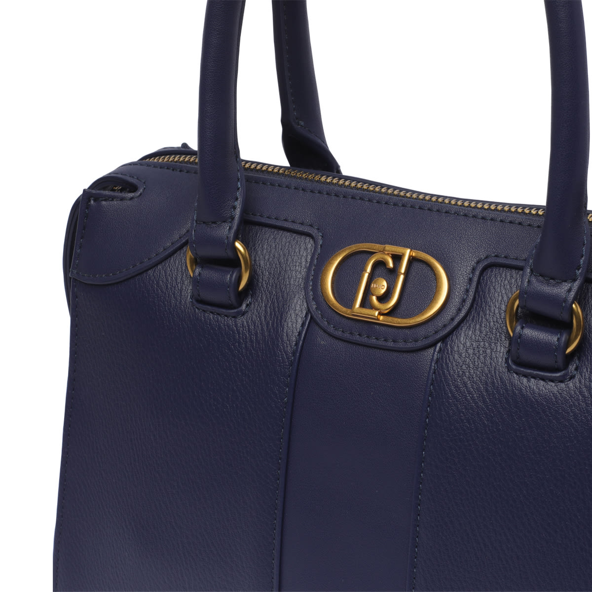 Shop Liu •jo Logo Handbag In Blue