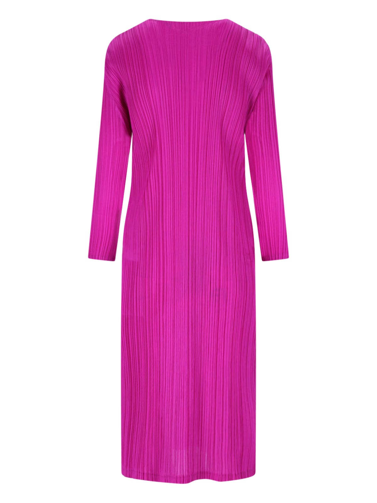 Shop Issey Miyake Light Wave Pleated Midi Dress In Pink