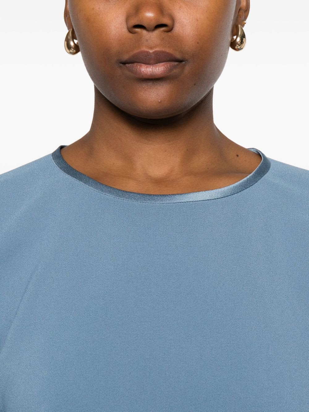 Forte Forte Women Satin Blouse In Blue