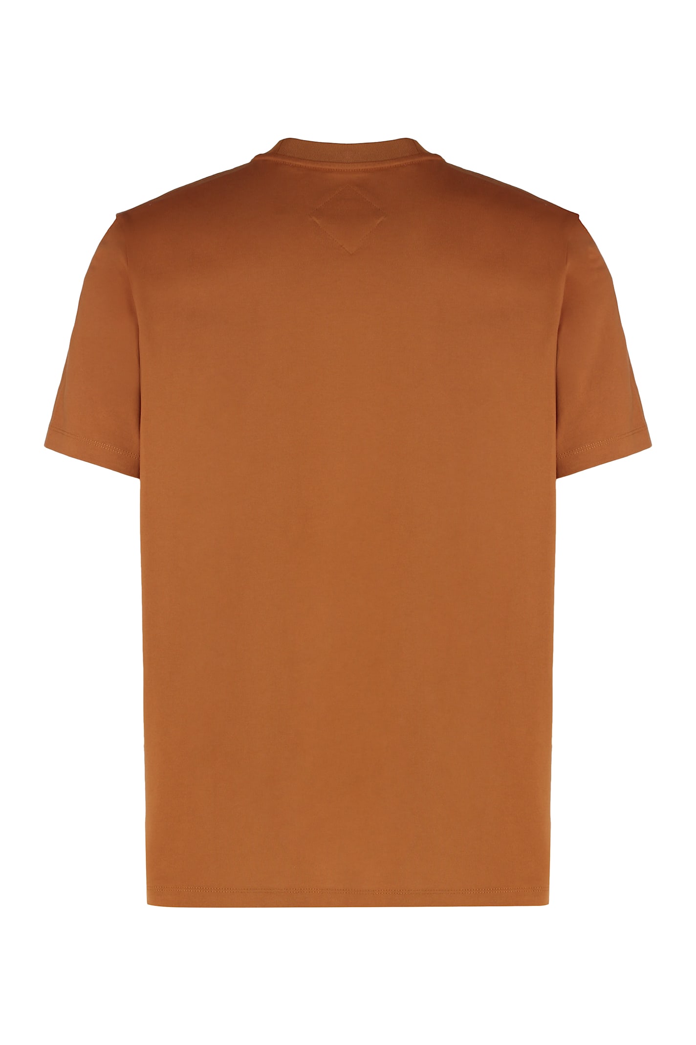Mcm Cotton Crew-neck T-shirt In Brown