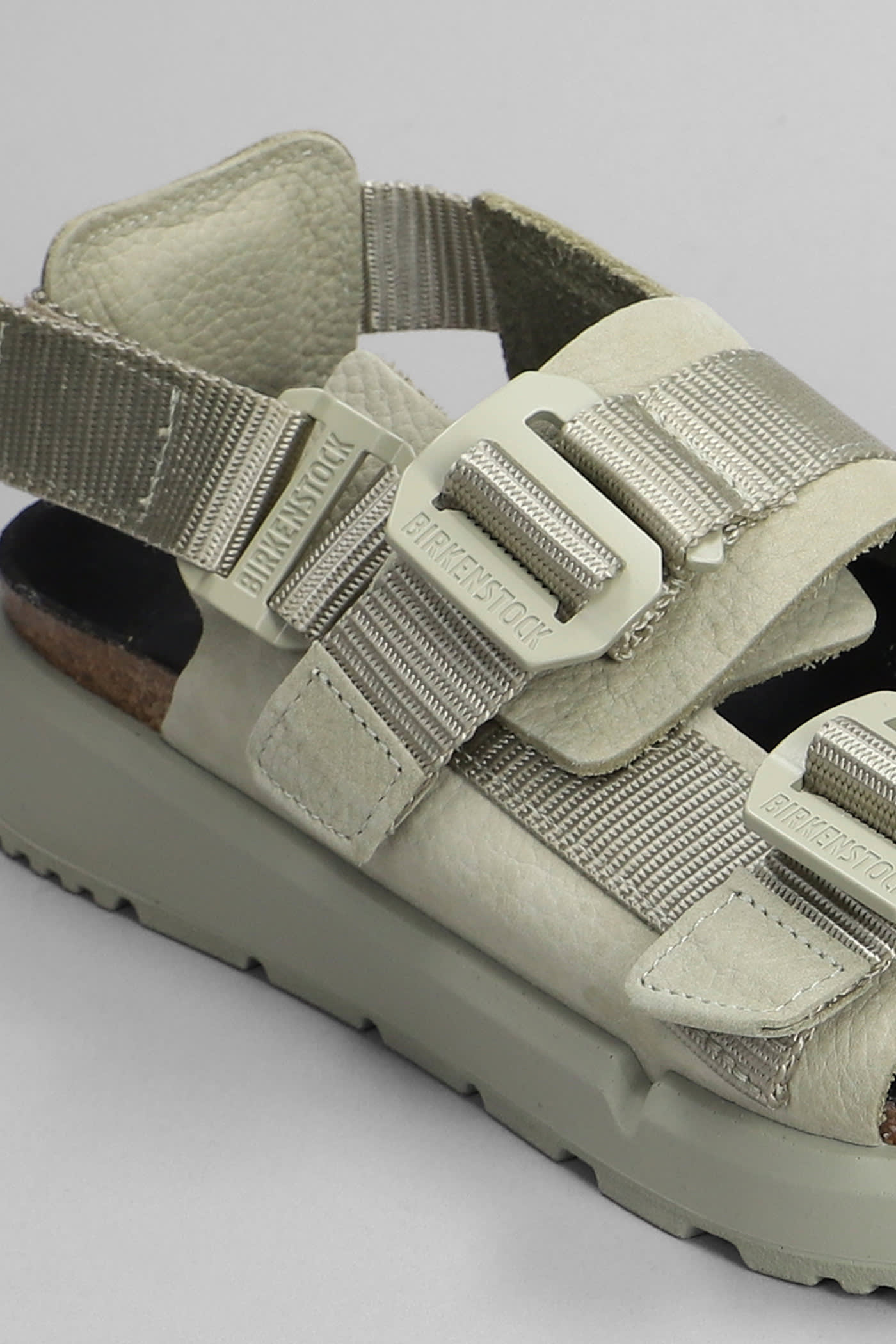 Birkenstock Shinjuku Slipper-mule In Green Leather In Multi