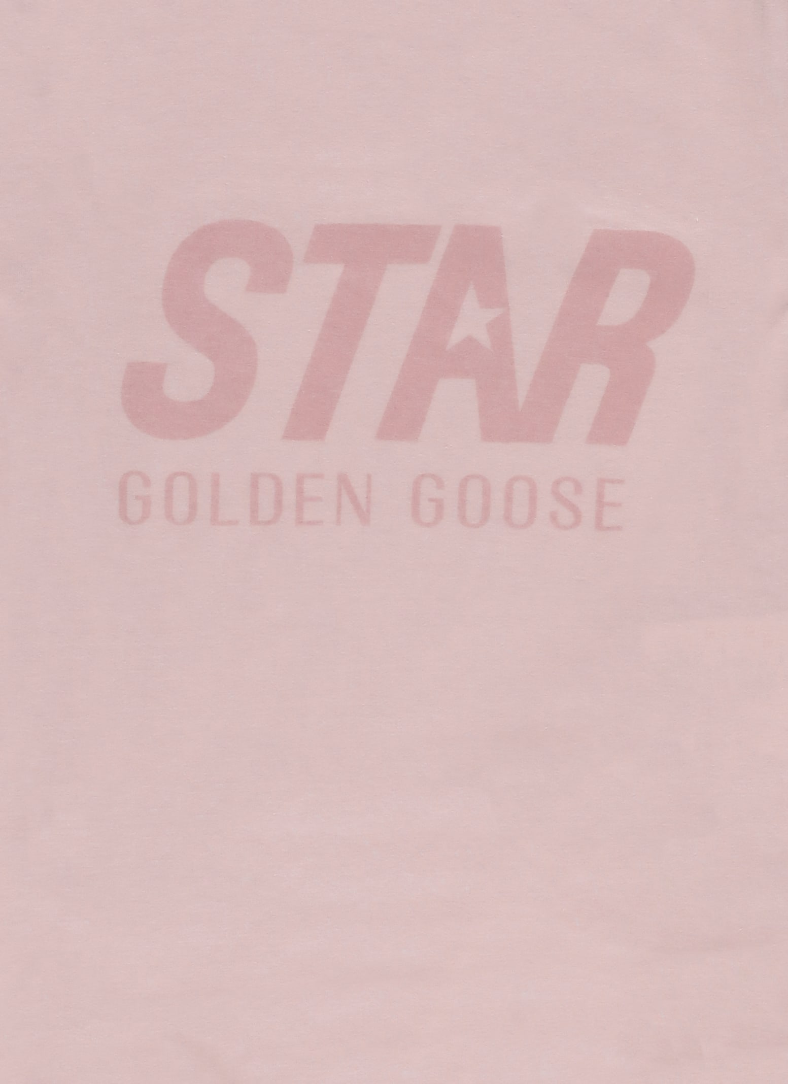 Golden Goose T-shirt With Logo In Pink