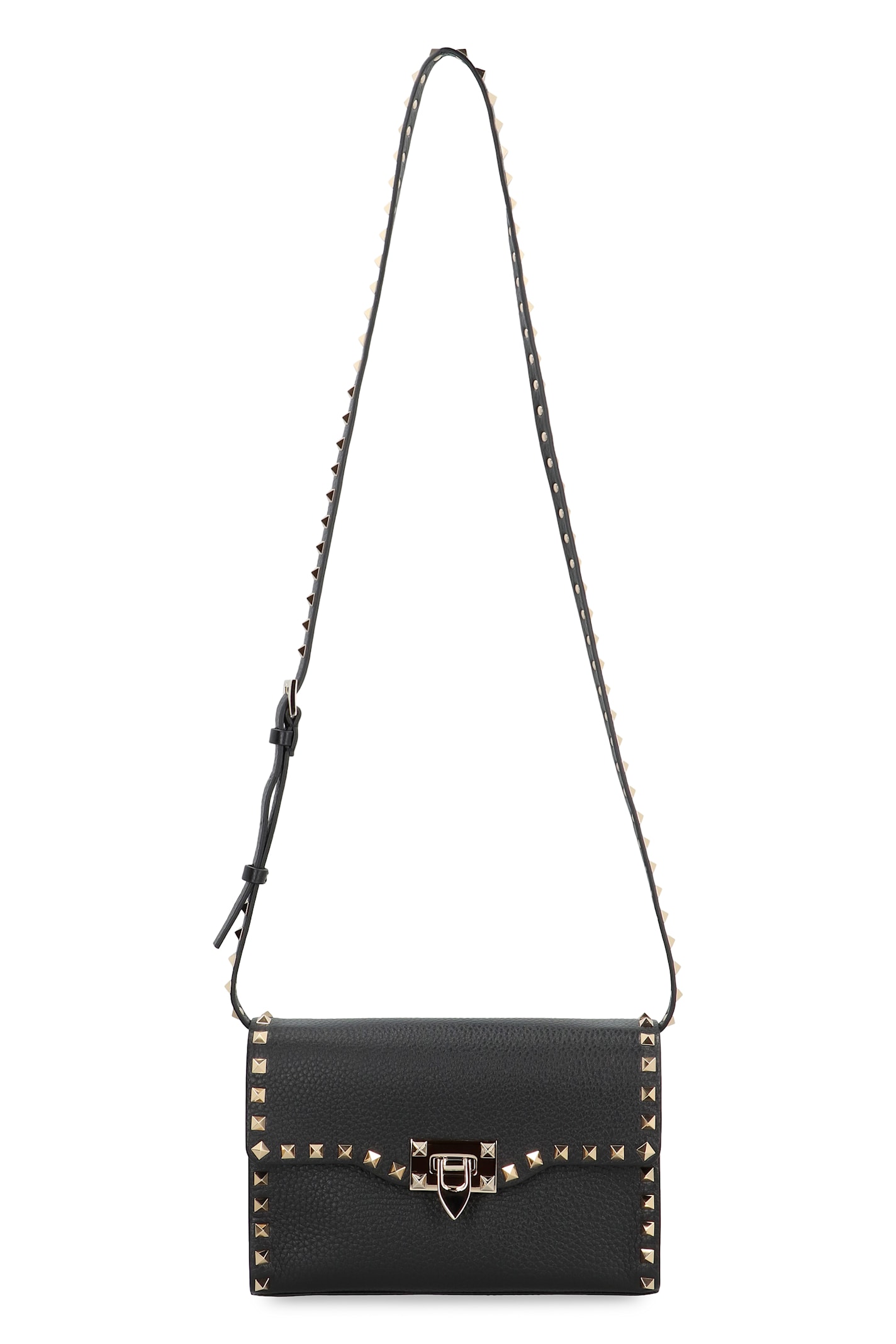 Valentino Rockstud Small Shoulder Bag In Black
