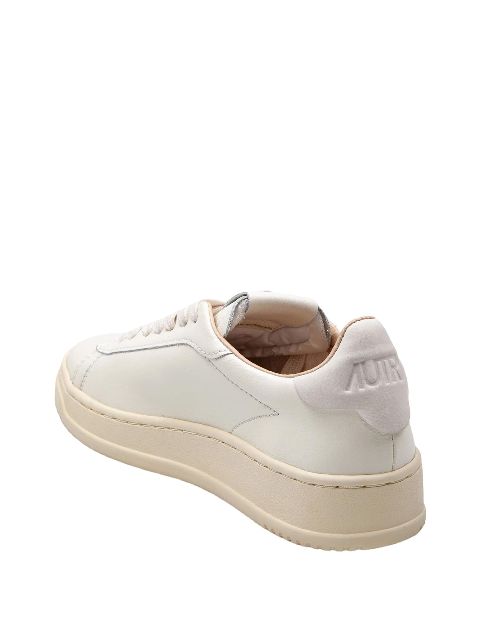 Shop Autry Dallas Sneakers In White Leather In Leat/marsh