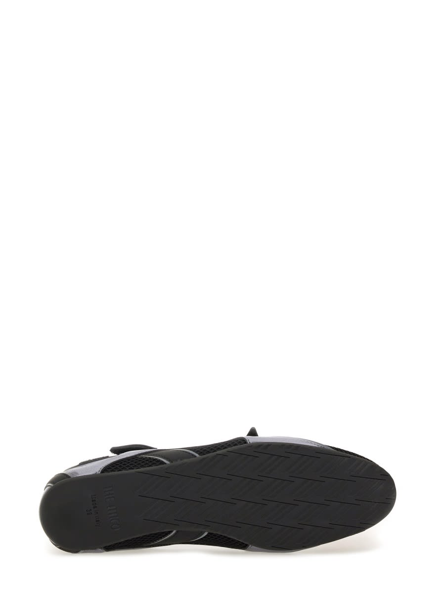 Attico Floor 01 Mesh And Leather Ballerinas Flat