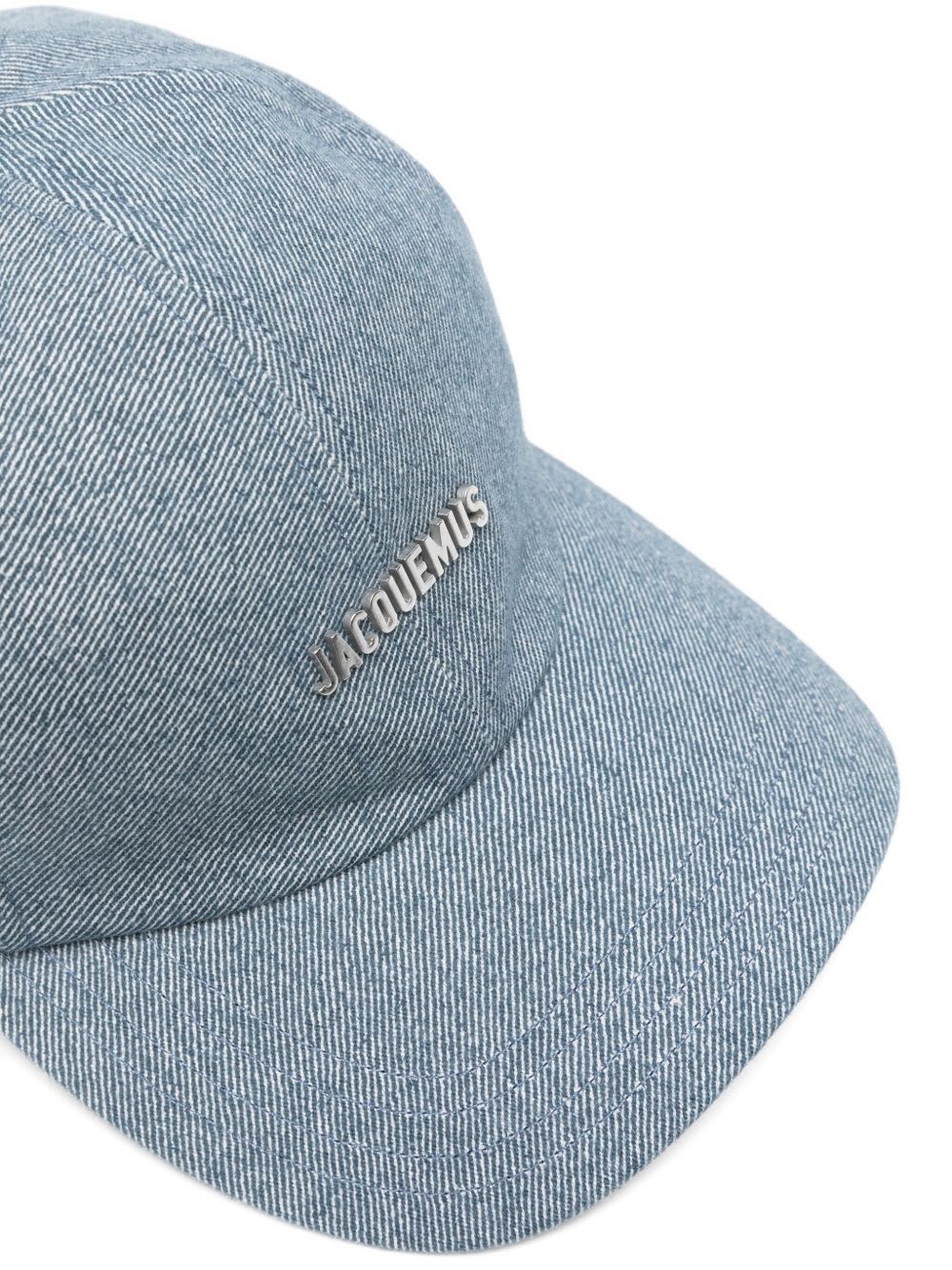 Jacquemus Curved Brim Cap For Everyday Wear In Blue