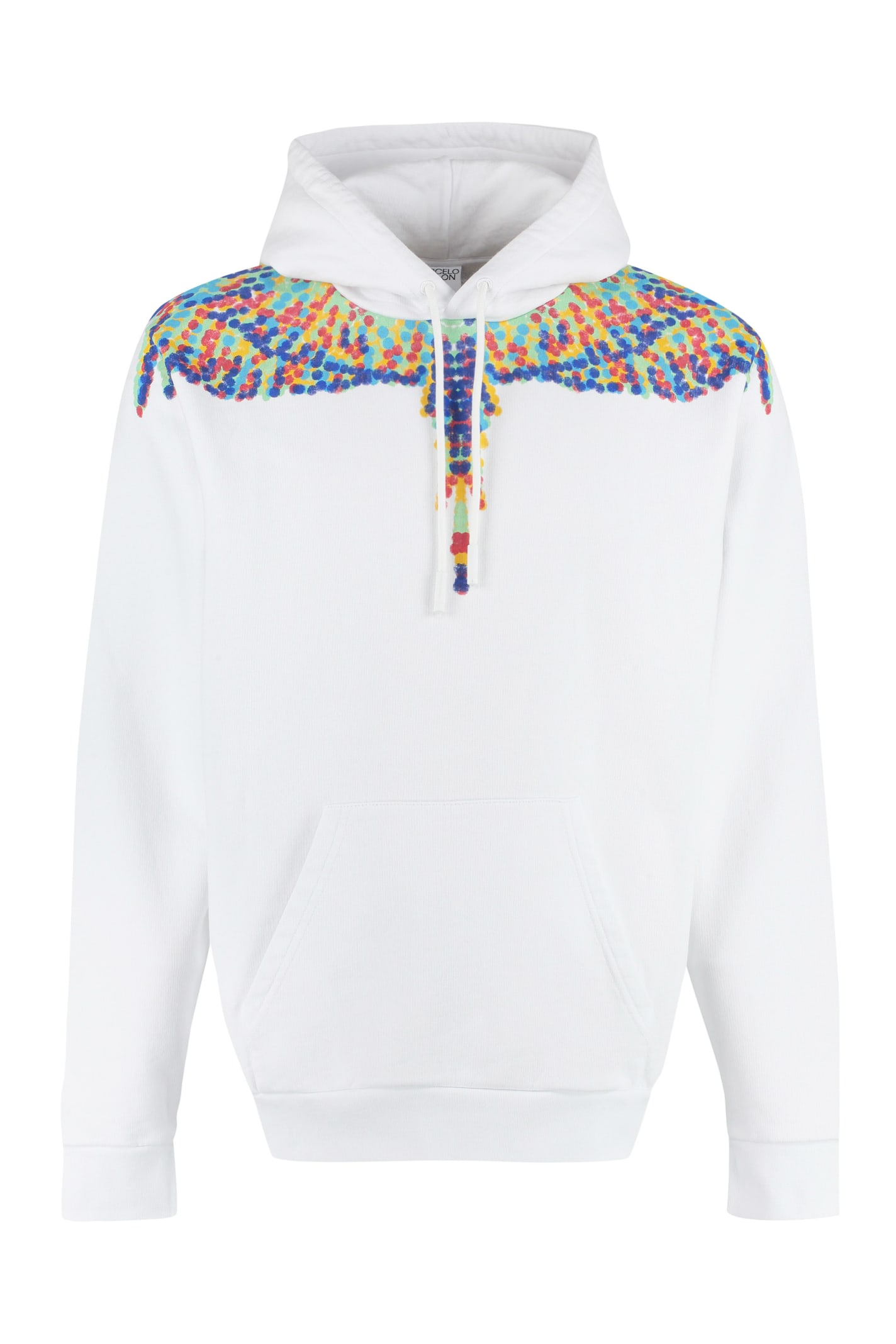 Shop Marcelo Burlon County Of Milan Hooded Sweatshirt In White