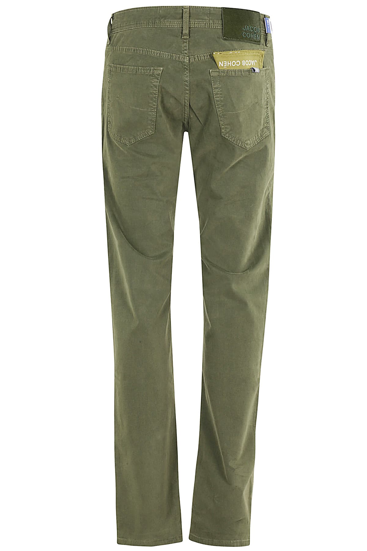 Shop Jacob Cohen Gabardina Stretch In Verde Loden