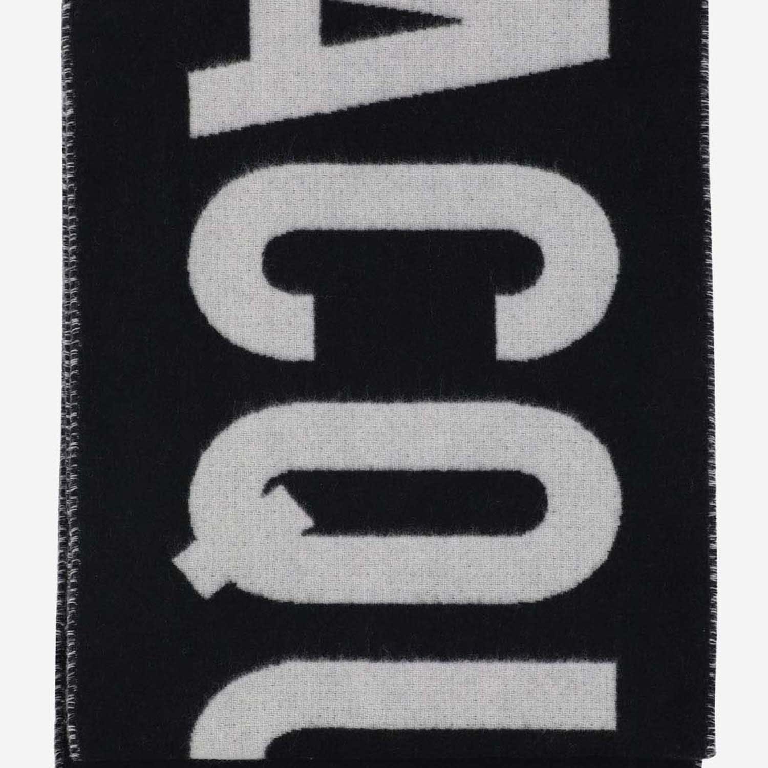 Jacquemus Wool Scarf With Maxi Logo