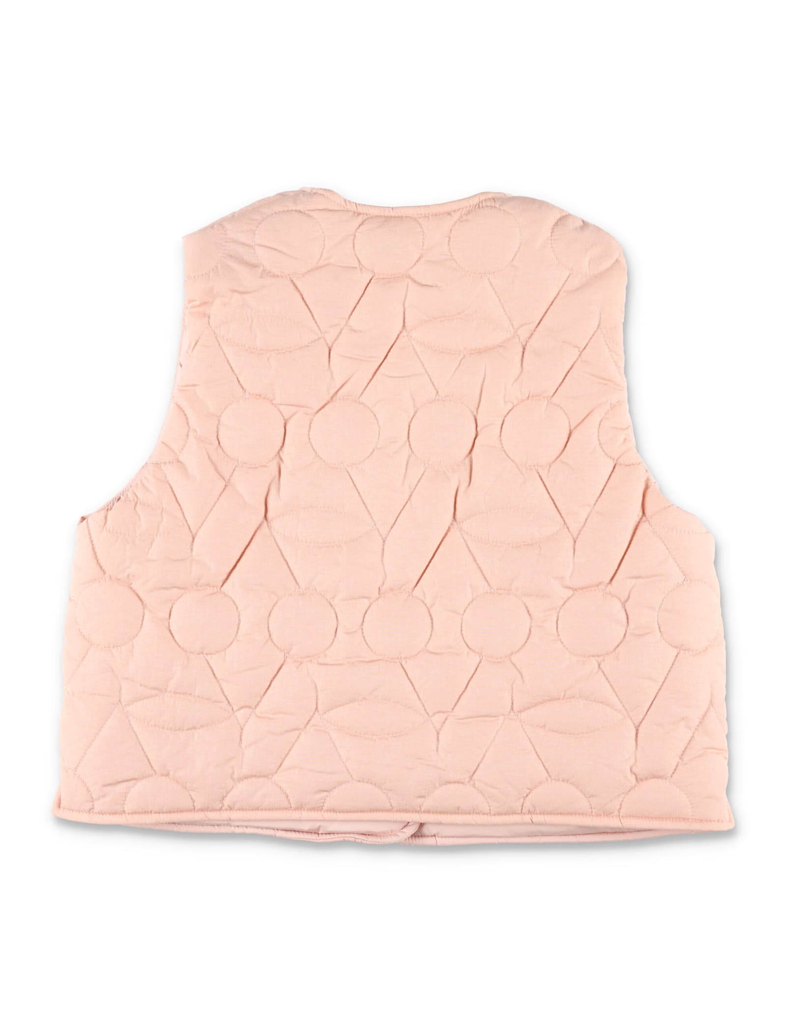 Bonpoint Jilian Quilted Vest In Pink In Pink