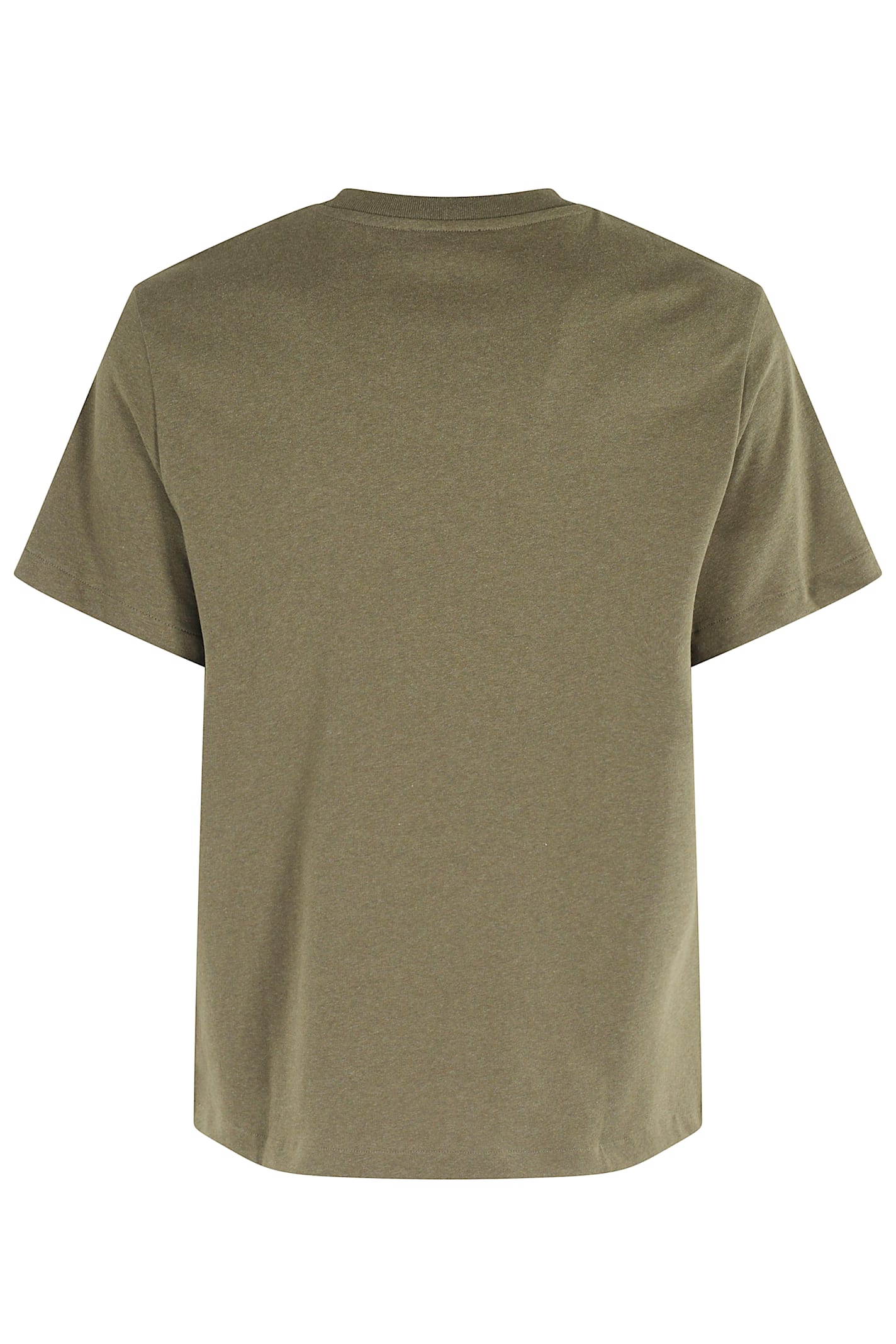 Apc Logo-embroidered Cotton-jersey T-shirt In Green