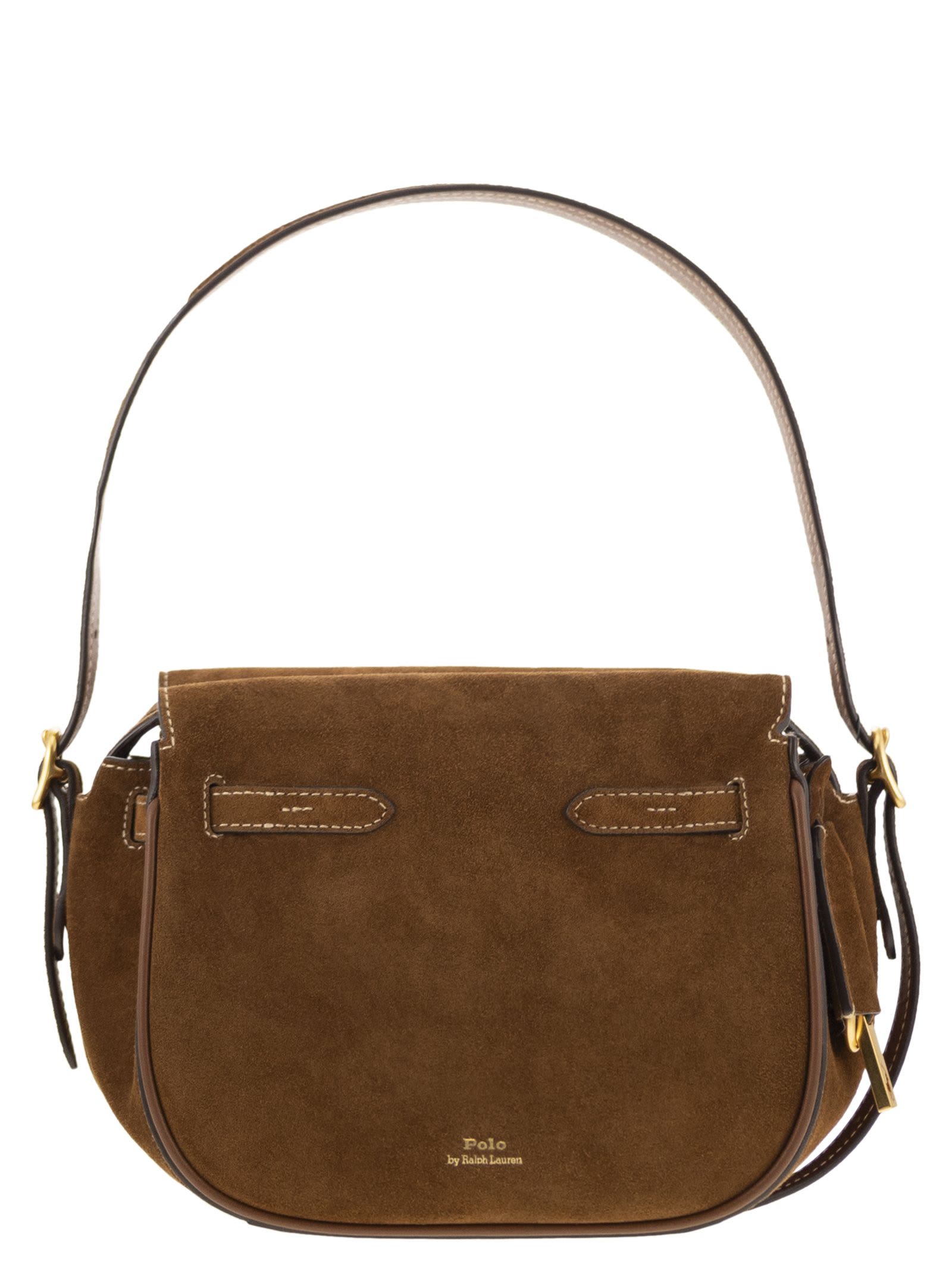 Polo Ralph Lauren Mini Polo Id Suede Satchel