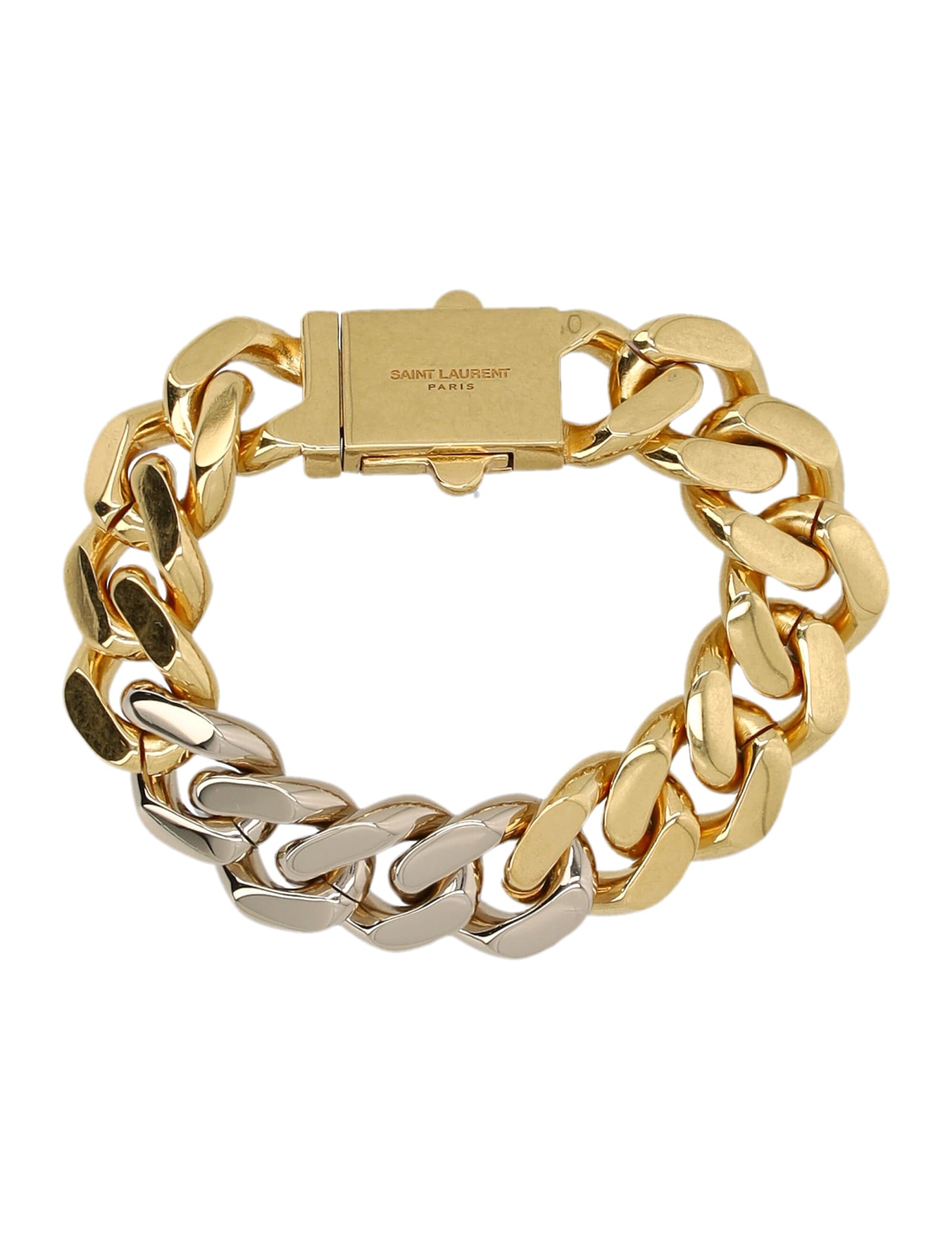 Saint Laurent Two-tone Chain Bracelet