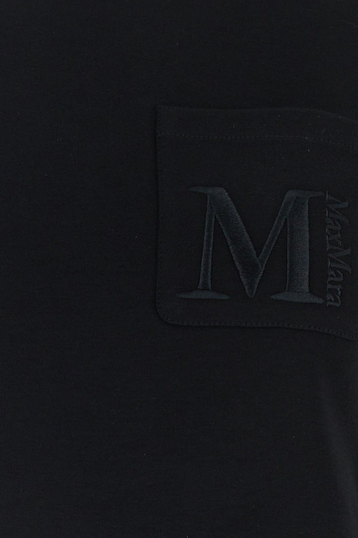 Shop 's Max Mara Black Cotton Madera T-shirt