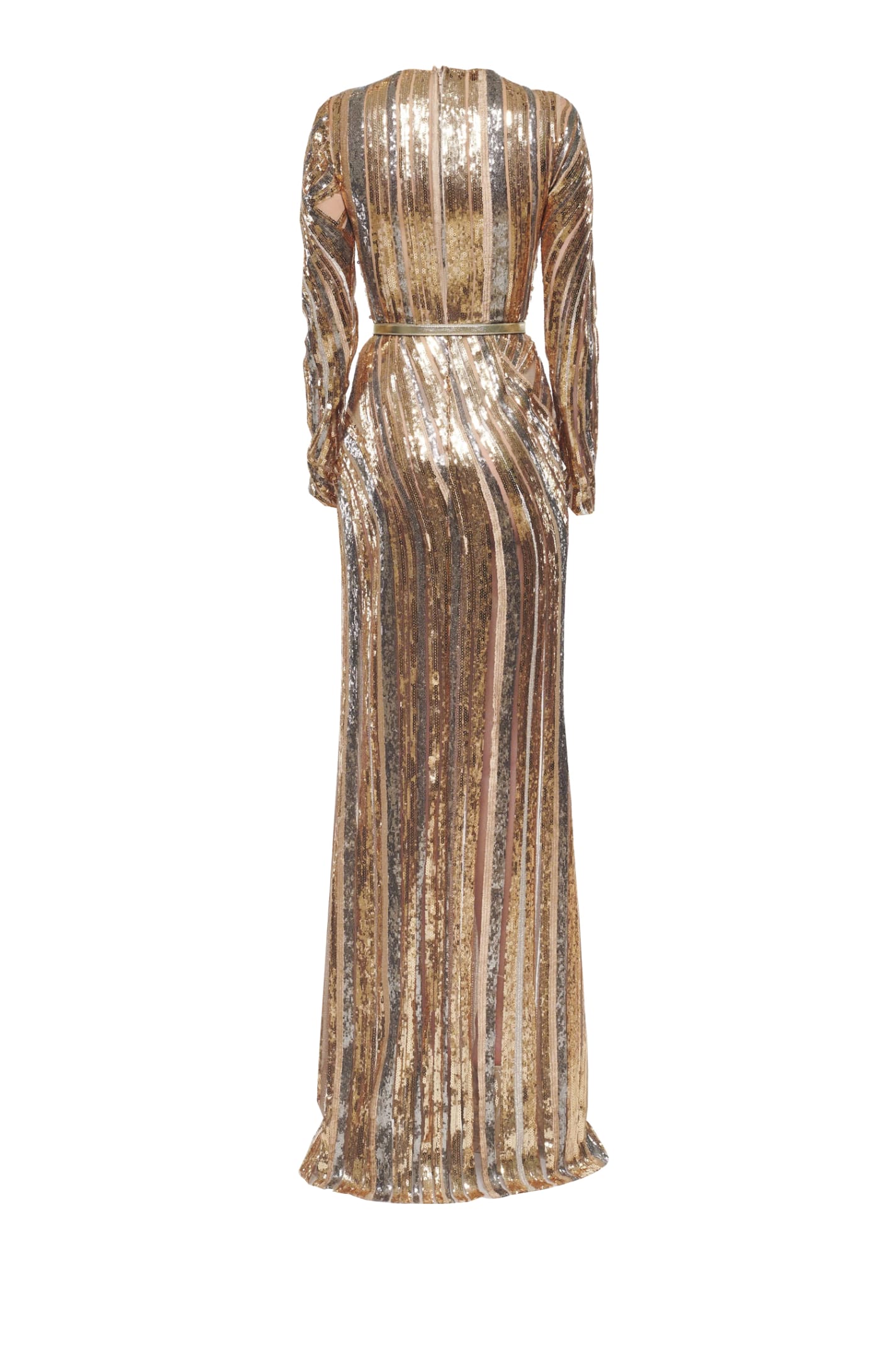 Shop Elie Saab Dress In Golden