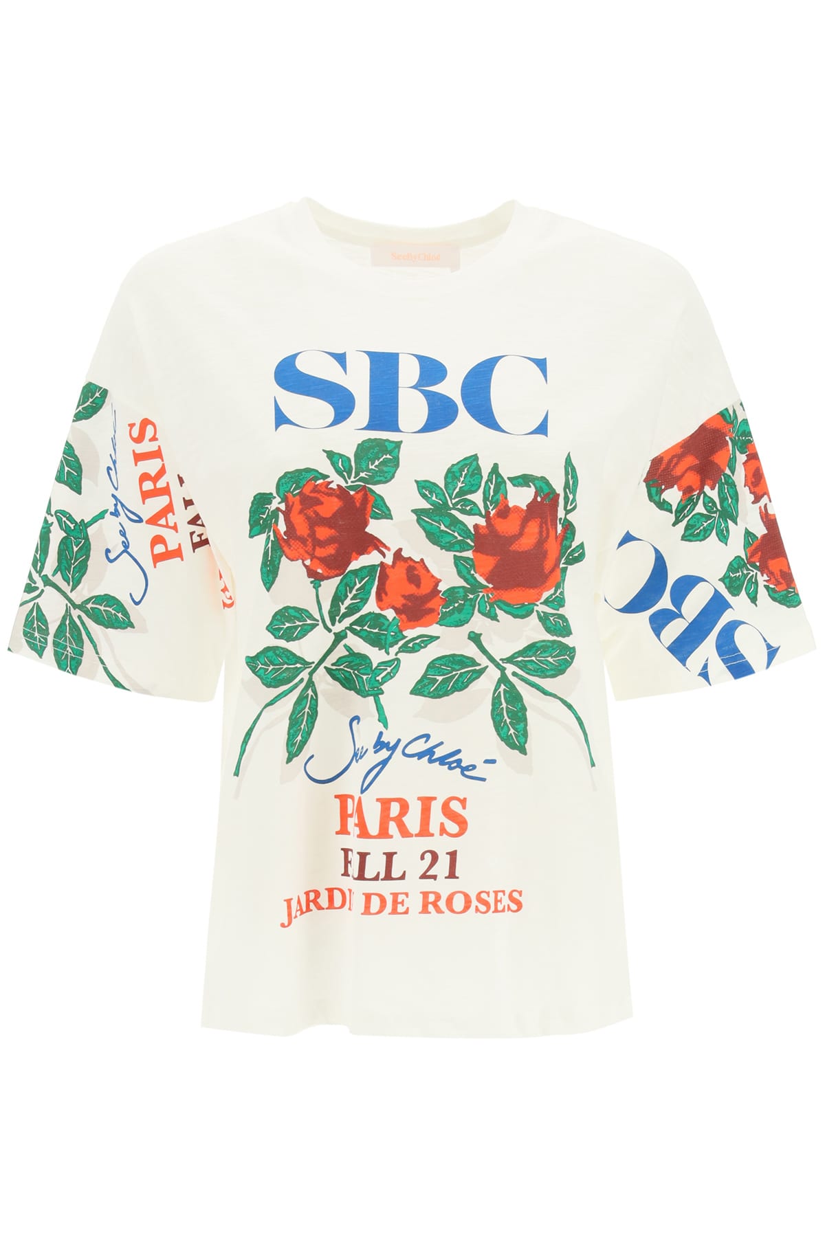 See by Chloé Printed Oversized T-shirt