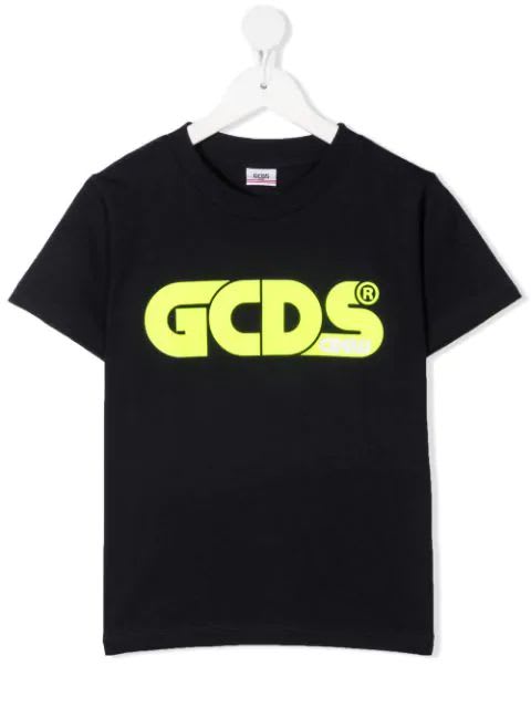 Shop Gcds Mini Logo-printed T-shirt In Blu