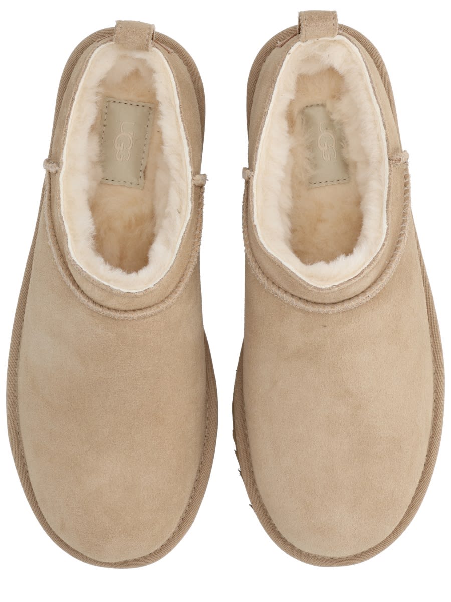 Ugg Mules " Classic Micro" In Nude