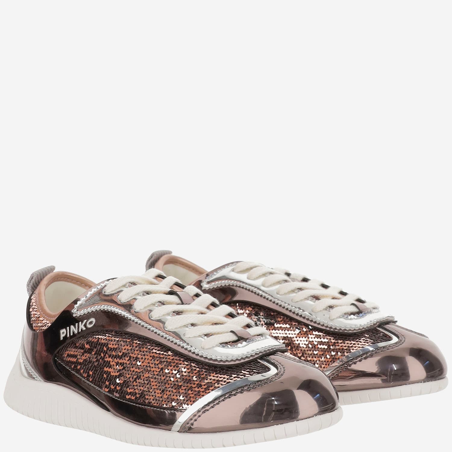 Pinko Sneakres Reby 10 With Sequins In Brown