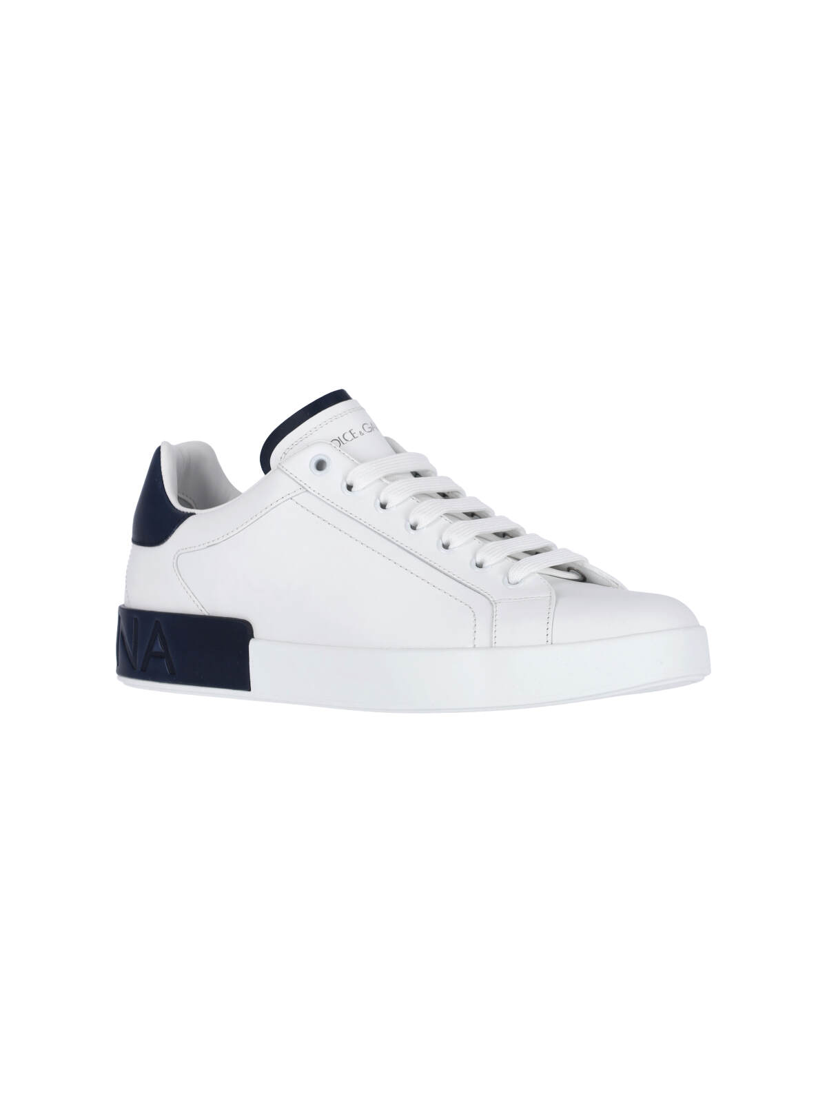 Dolce & Gabbana White Sneakers With Minimalist Design And Cushioned Sole In White