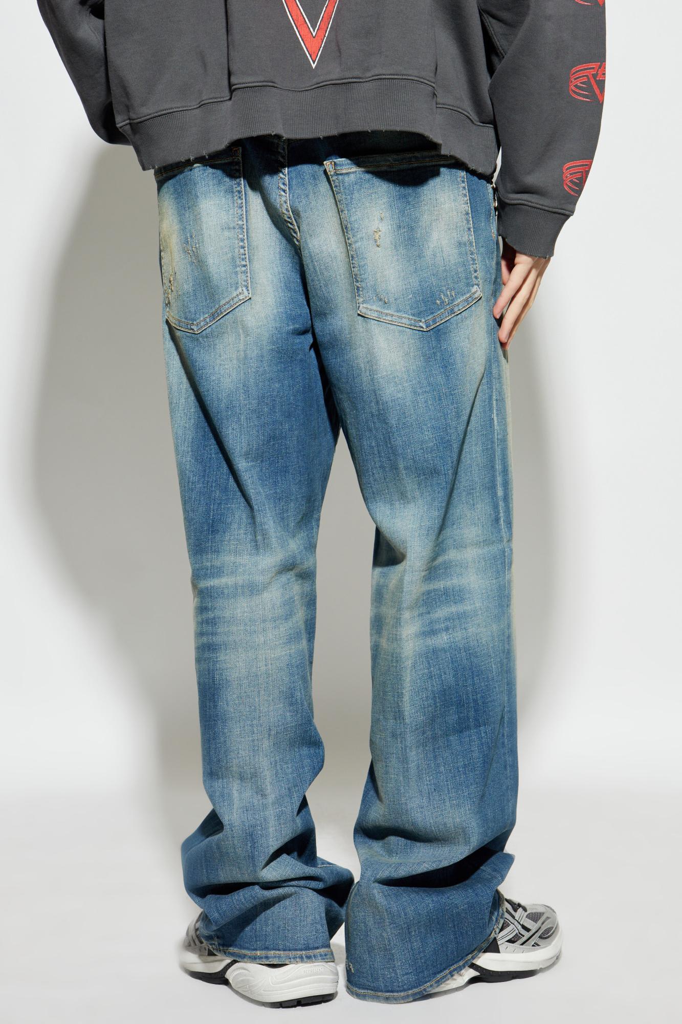 Dsquared2 Belt Loop Denim Trousers In Blue
