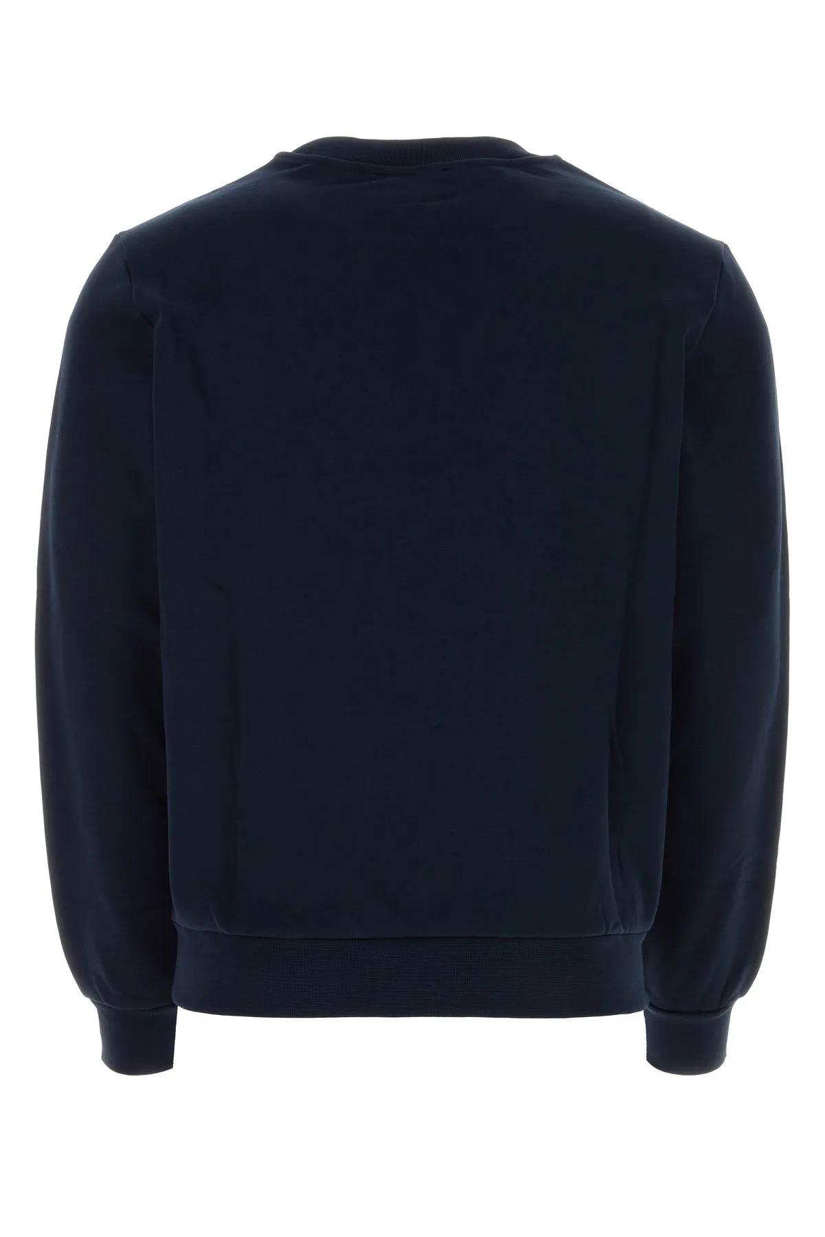 Shop Apc Midnight Blue Cotton Sweatshirt