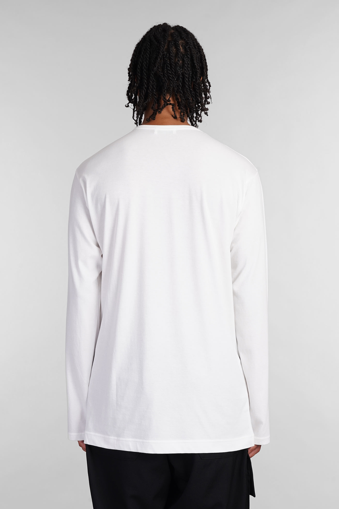 Shop Yohji Yamamoto T-shirt In White Cotton