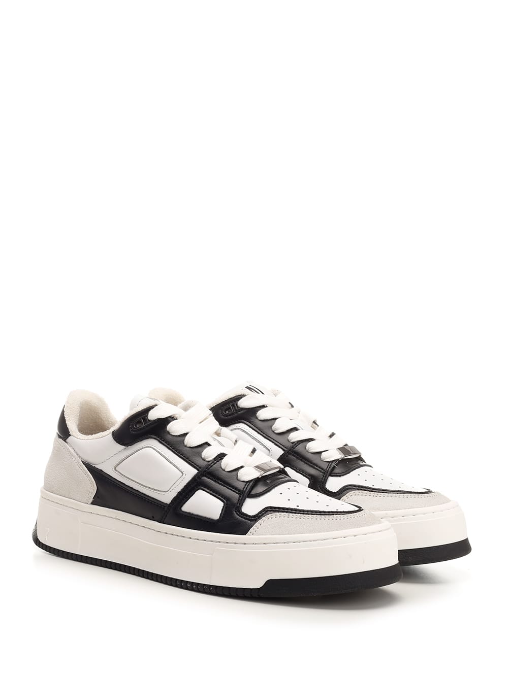 Shop Ami Alexandre Mattiussi Arcade Sneakers In White/black