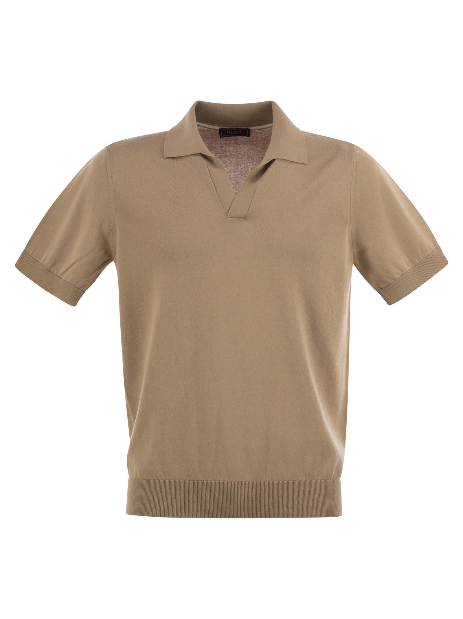 Polo Shirt In Pure Cotton Yarn