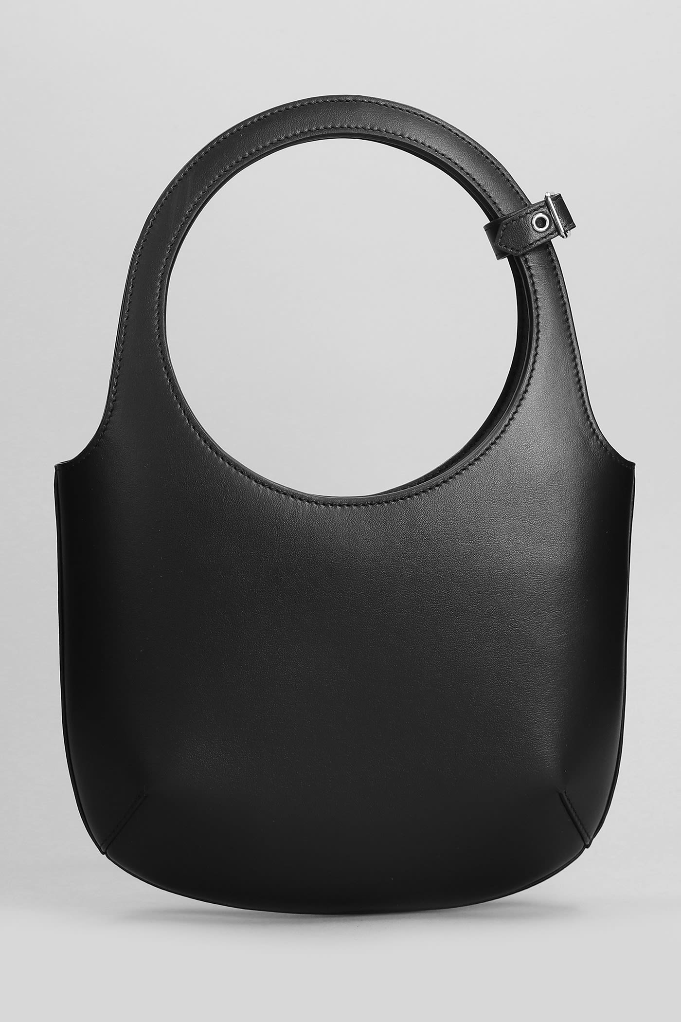 Shop Courrèges Shoulder Bag In Black Leather