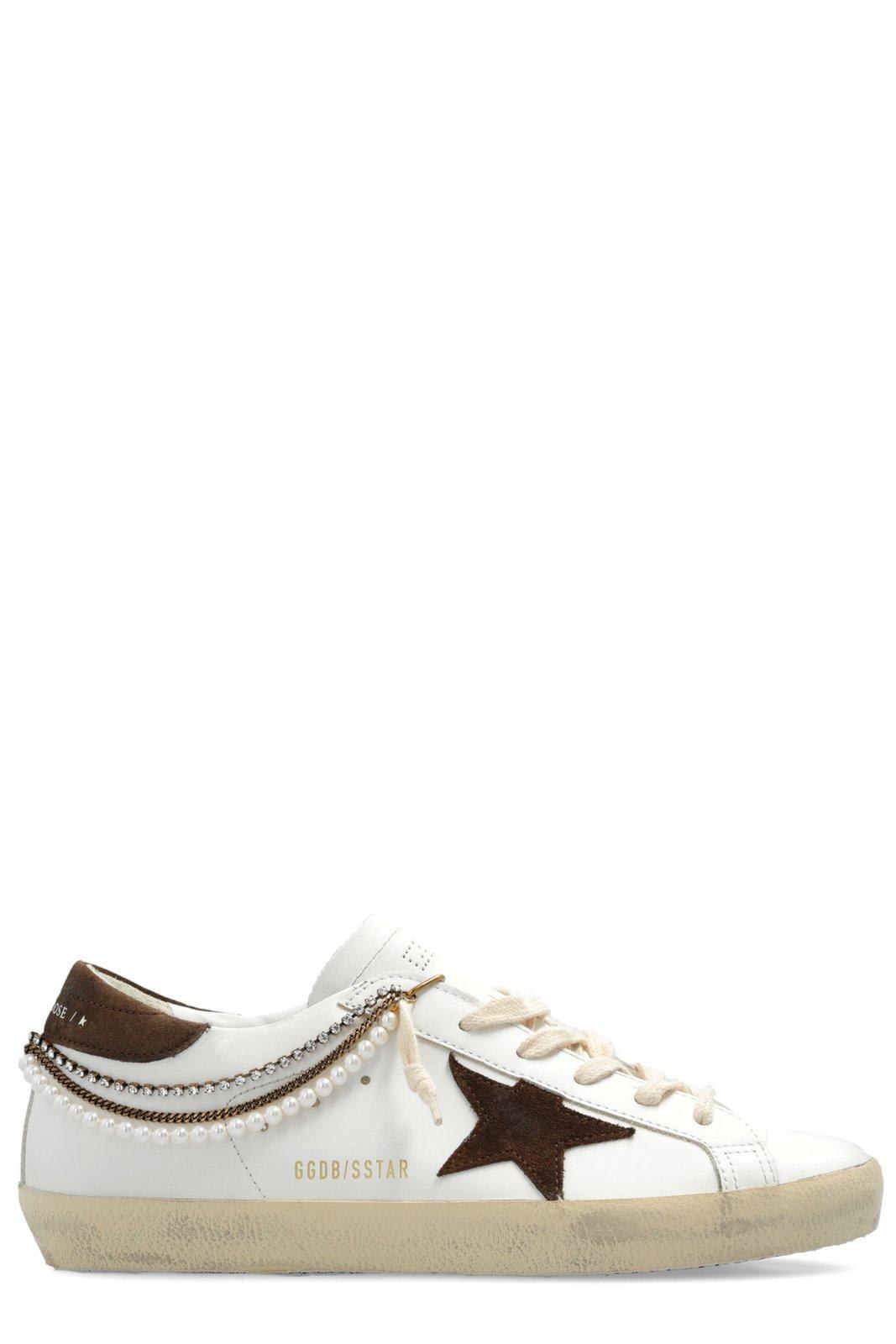 Shop Golden Goose Super Star Low-top Sneakers In White