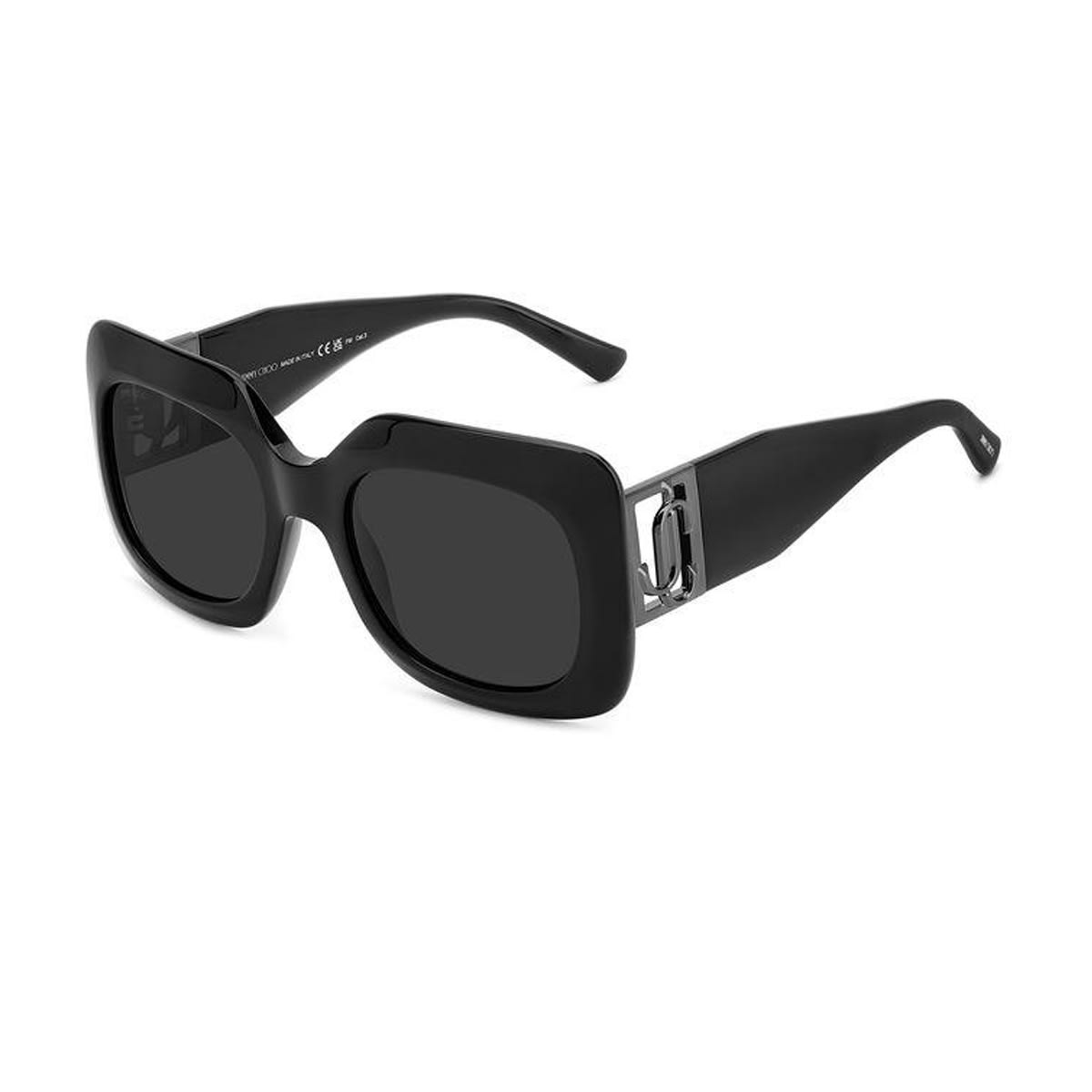 Shop Jimmy Choo Jc Gaya/s 807/ir Black Sunglasses In Nero